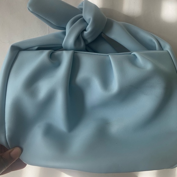 Baby blue knot handle bag - Picture 1 of 4